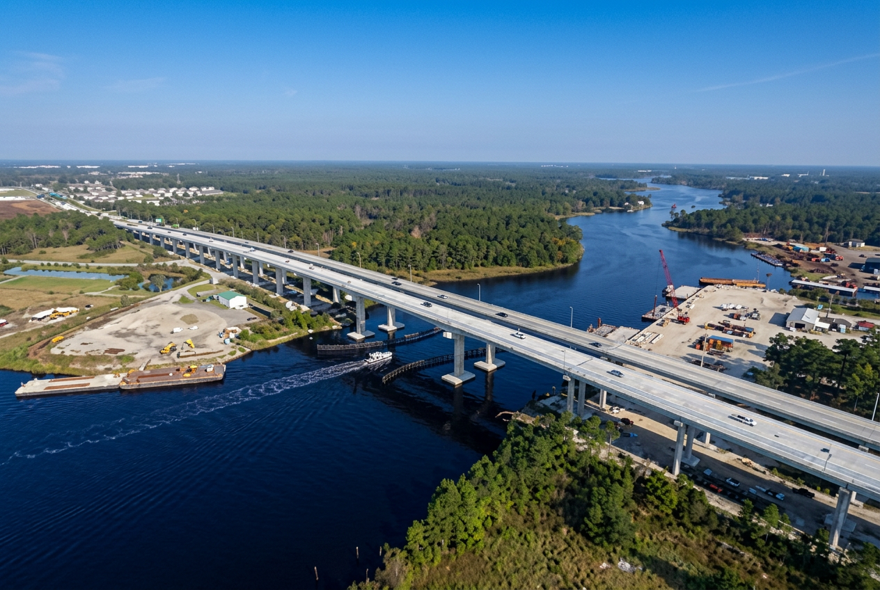 Dominion Boulevard Veterans Bridge in Chesapeake, Virginia